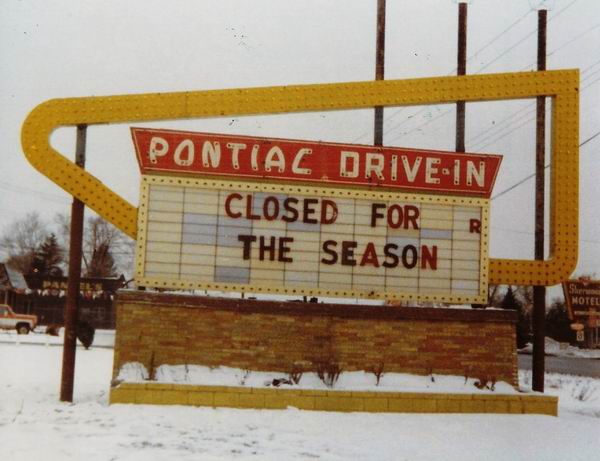 Pontiac Drive-In Theatre - Marquee 1977 From Greg Mcglone